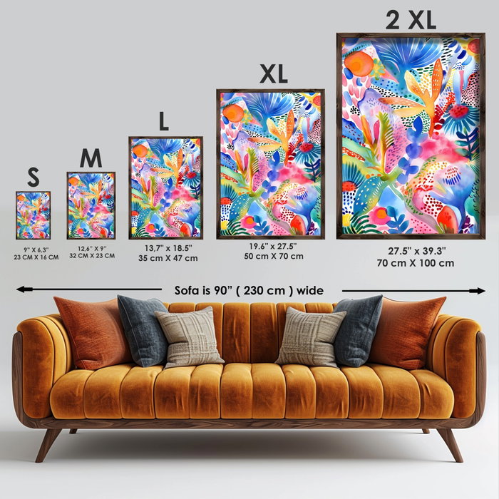 Wallity Cuadro Decorativo GE022-L Multicolor